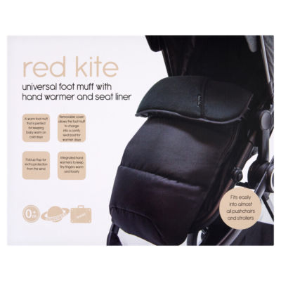 Red Kite universal foot muff with hand warmer and seat liner, UK version