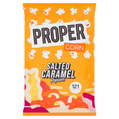 Propercorn salted caramel popcorn 90g, imported from the UK