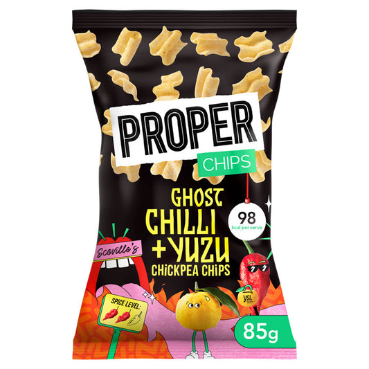 Proper Ghost Chilli + Yuzu Chickpea Chips 85g GOODS ASDA   