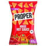 Proper House Hot Sauce Lentil Chips 85g (British brand)