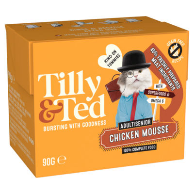 Tilly & Ted cat food chicken mousse 90g (British brand)