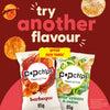 Popchips chips med havsalt og eddik 85 g, importert fra Storbritannia
