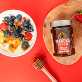 Hilltop Manuka raw monofloral honey 100+ MGO 225g (British brand)