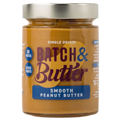 Batch & Butter smooth peanut butter 340g, UK version