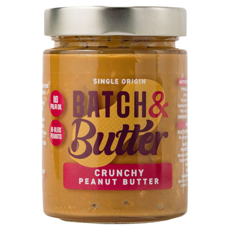 Batch & Butter crunchy peanut butter 340g, UK version