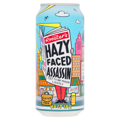 Roosters Brewery Hazy Faced Assassin IPA 440ml, UK version
