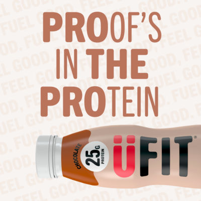 UFIT chocolate high-protein milkshake 330ml (British brand)