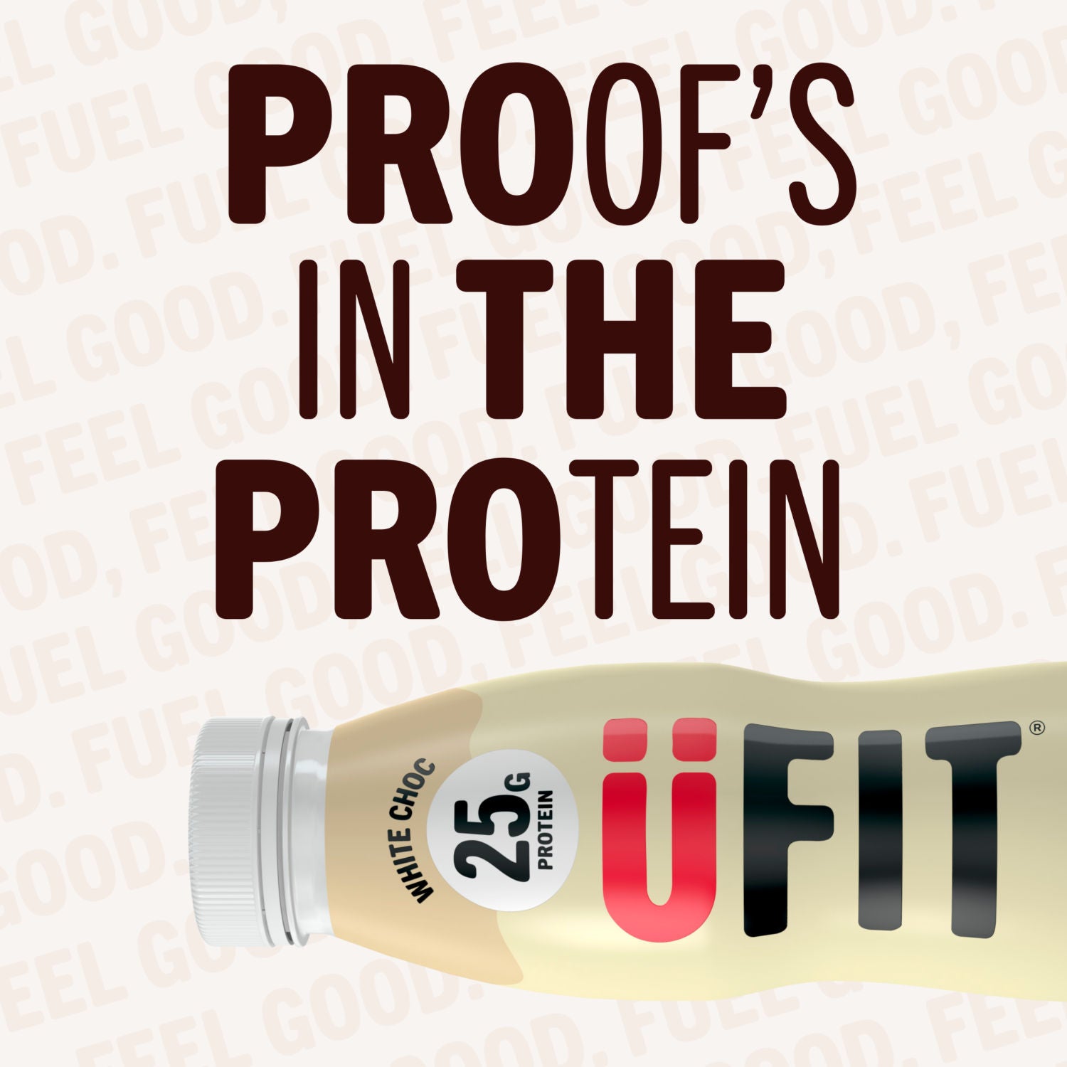 UFIT white choc protein milkshake 330ml (British brand)