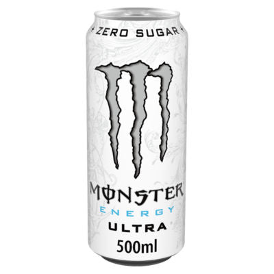 Monster Ultra Zero Sugar Energy Drink 500ml, importiert aus Großbritannien