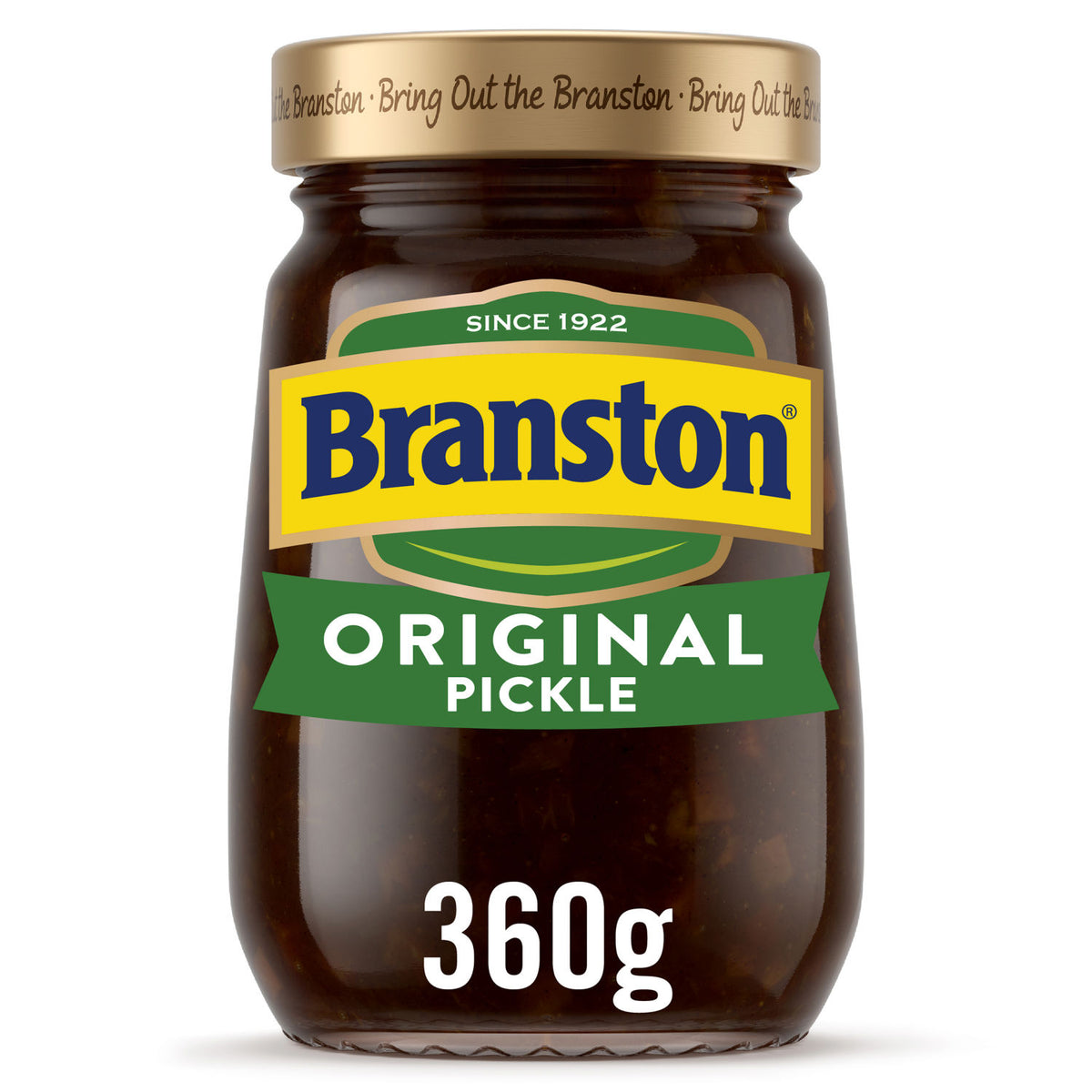 Branston Original Pickle 360g glass jar (British brand)