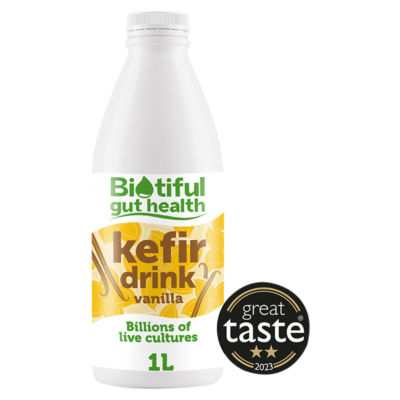 Biotiful gut health kefir vanilla drink 1 litre - British product