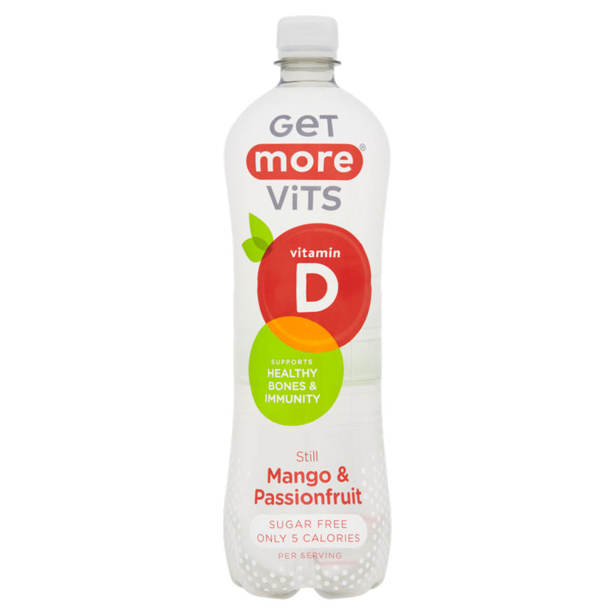 Get More Vits Vitamin D Sugar Free Still Mango & Passionfruit Drink GOODS ASDA   