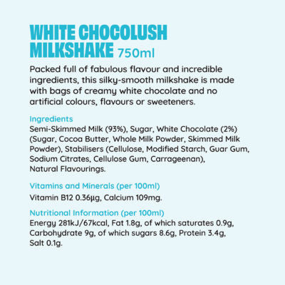 Weiße Schokolade Milchshake 750ml