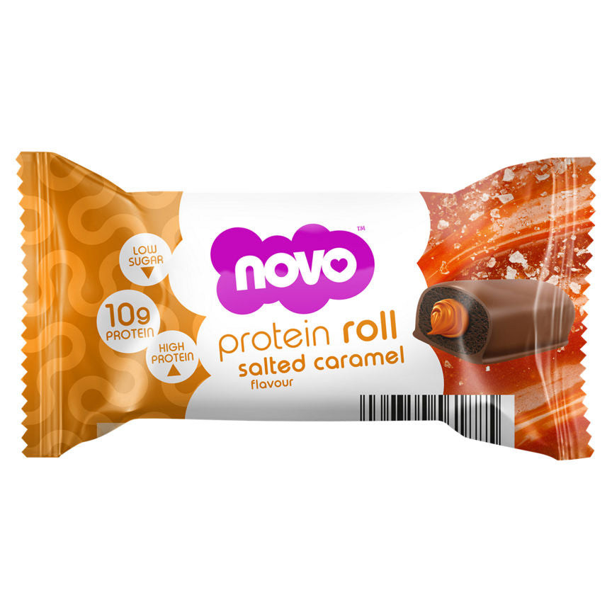 Novo Protein Roll Salted Caramel Flavour 33g GOODS ASDA   