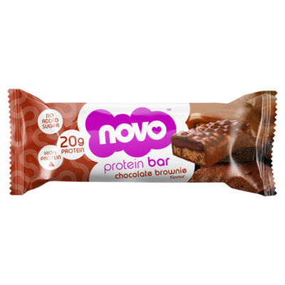 Novo protein bar chocolate brownie flavour 62g, imported from the UK