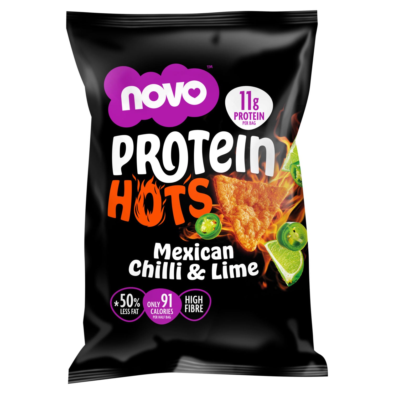 Novo Protein Hots Mexican Chilli & Lime 45g - British product