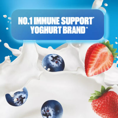 Actimel Fraise Myrtille Boisson au yaourt immunitaire Multipack 12x100g