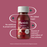 Plenish berry gut health shot 60ml, imported from the UK