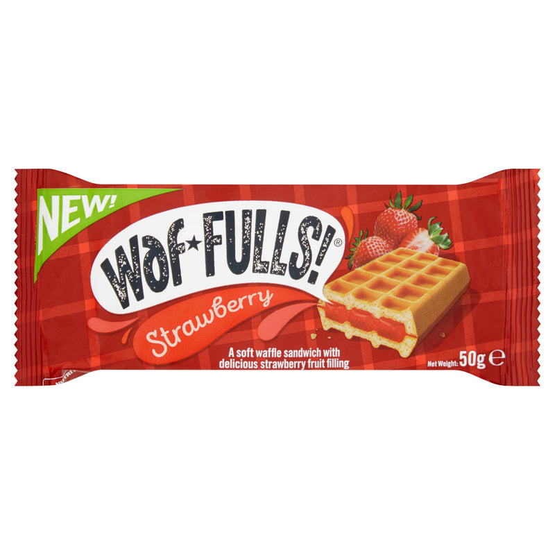 Waffulls strawberry sponge cake 50g, imported from the UK