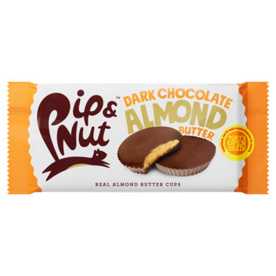 Coupes au beurre d'amande et chocolat noir Pip Nut 31g