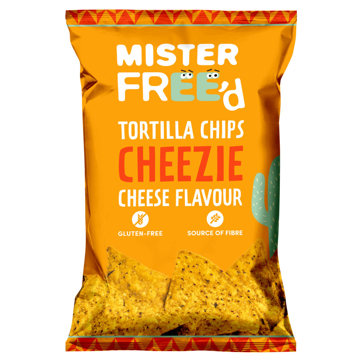 Mister Free'd Cheezie Cheese tortilla chips 135g (British brand)