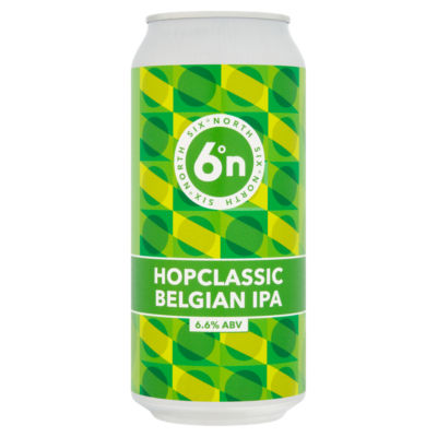 Six°North Hopclassic Belgian IPA 440ml can, UK version