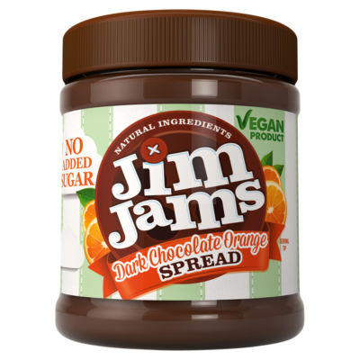 Jimjams dark chocolate orange spread 330g, imported from the UK