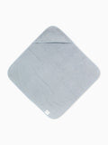 MORI blue baby hooded towel 75x75 cm - British product