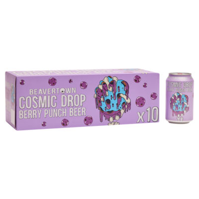 Beavertown Cosmic Drop berry punch beer 10 x 330ml, imported from the UK