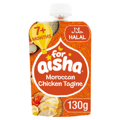 For Aisha Marokkansk Kylling Tagine 7+ Måneder Babymatpose 130g