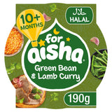For Aisha baby food Green Bean and Lamb 190g - British product