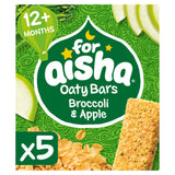 For Aisha Oaty Bars Broccoli Apple 5x25g - British product