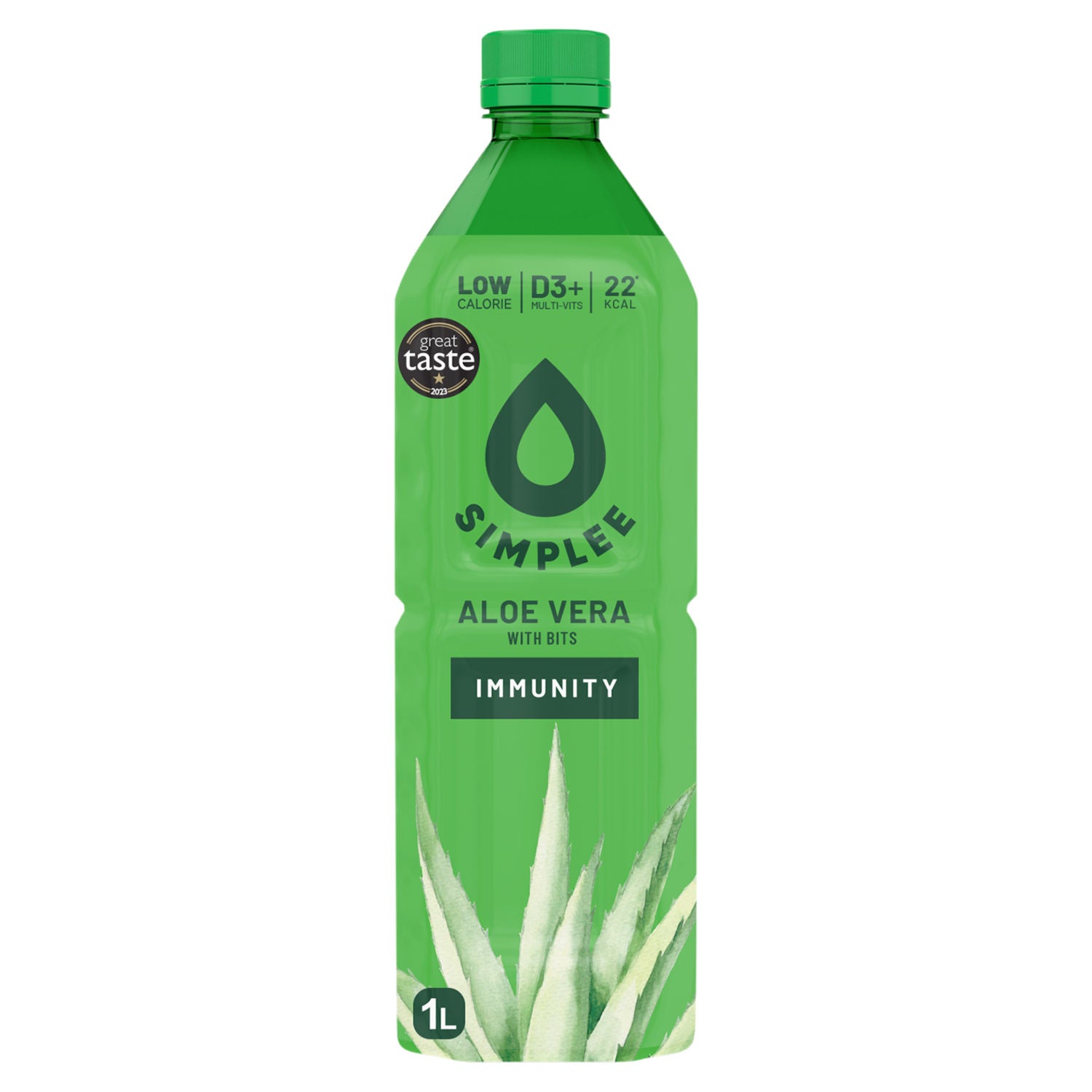 Simplee aloe vera drink with pulp 1L - British product