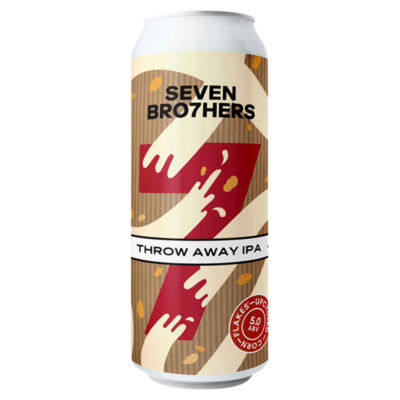 ASDA Seven Brothers Throw Away IPA Beer 440ml- Buy online at McGrocer