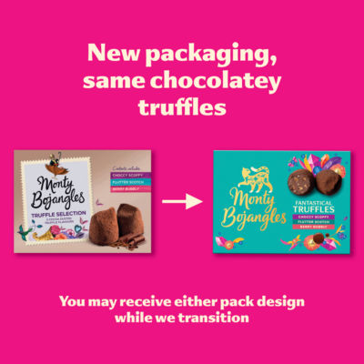 Monty Bojangles chocolate truffle selection gift box 135g, UK version