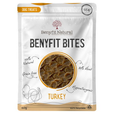 Benyfit Bites turkey dog treats 60g - British product