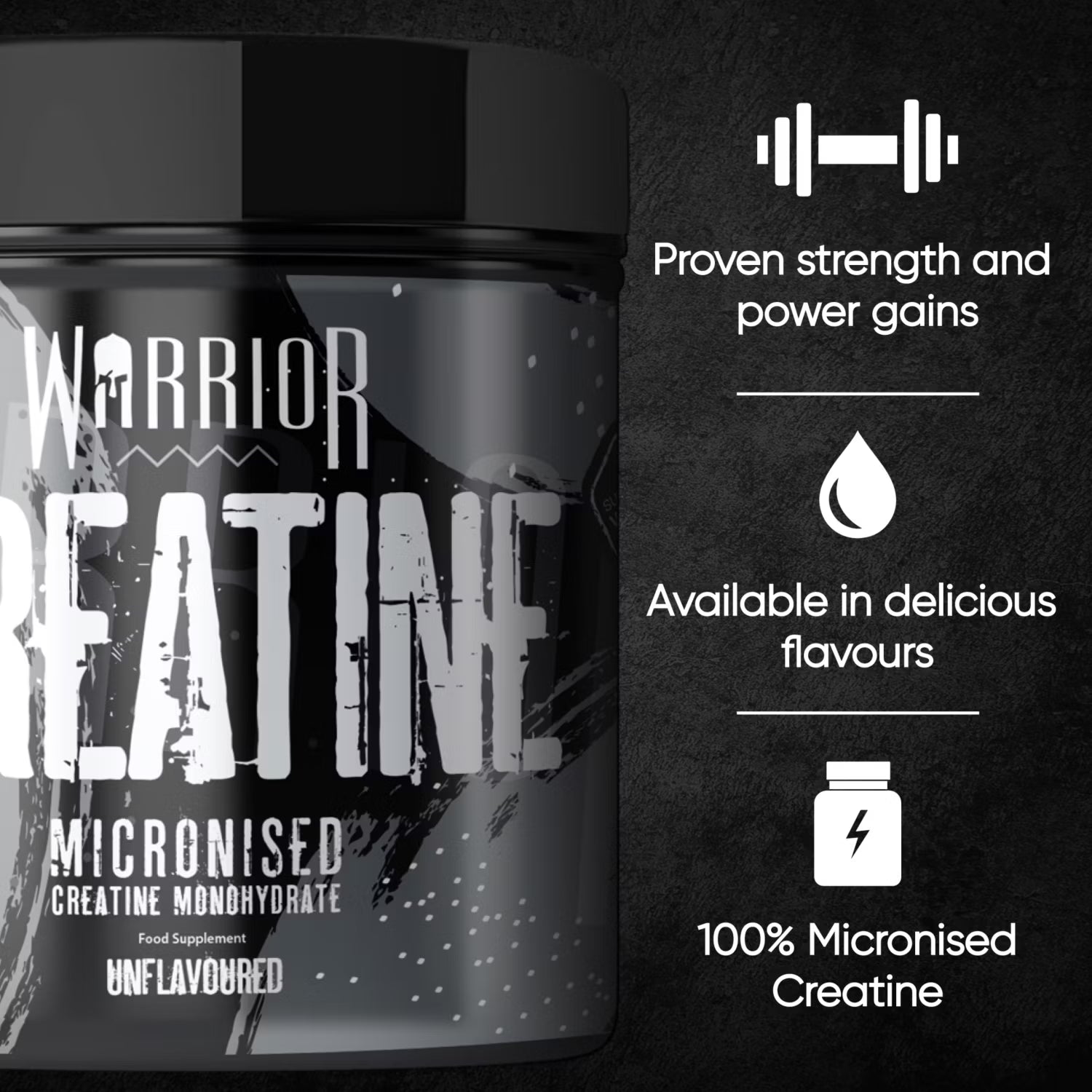 Creatine supplement unflavoured 300g - British product
