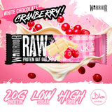 Warrior protein flapjack white chocolate cranberry 75g (British brand)