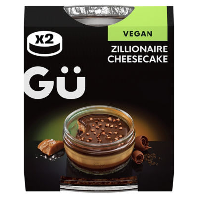 Gü Zillionaire vegan cheesecakes 2 x 91.5g - British product