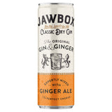 Jawbox Classic Dry Gin with Ginger Ale 250ml - British product