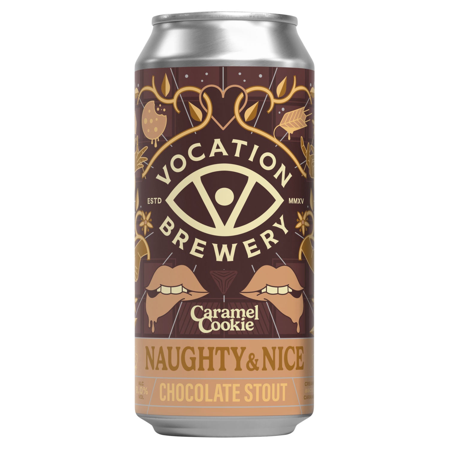 Vocation Brewery Caramel Cookie Chocolate Stout 440ml, imported from the UK