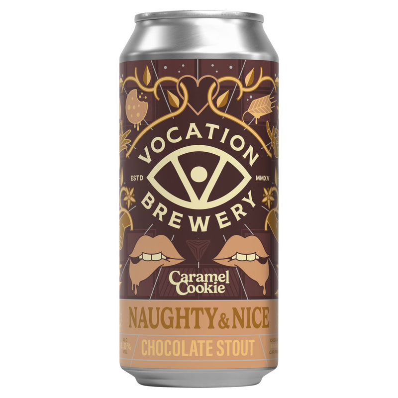 Vocation Brewery Caramel Cookie Chocolate Stout 440ml, imported from the UK