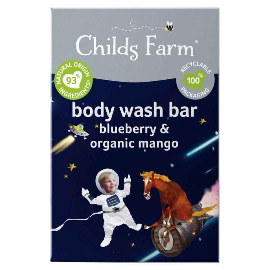 Childs Farm Body Wash Bar Blueberry & Organic Mango GOODS ASDA   