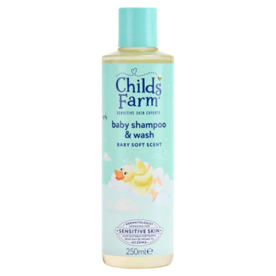 Childs Farm baby tear-free shampoo and body wash 250ml, UK version