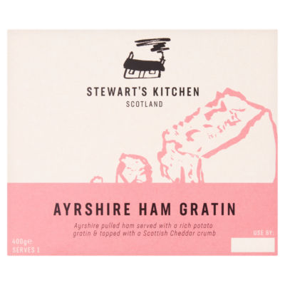 Stewart's Kitchen Ayrshire Ham Gratin – Kartoffel- und Käsemahlzeit 400g