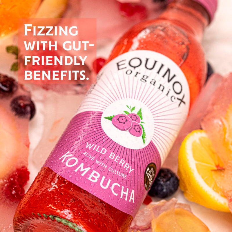 Equinox wild berry kombucha drink 275ml - British product
