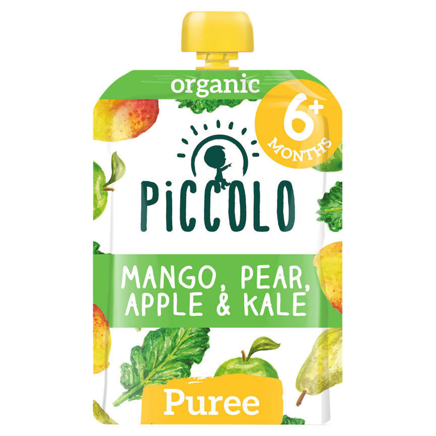 Piccolo Organic Mango, Pear, Apple & Kale 6+ Months