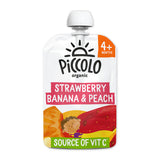 Piccolo Organic Strawberry, Banana & Peach 4 Months+ GOODS ASDA   