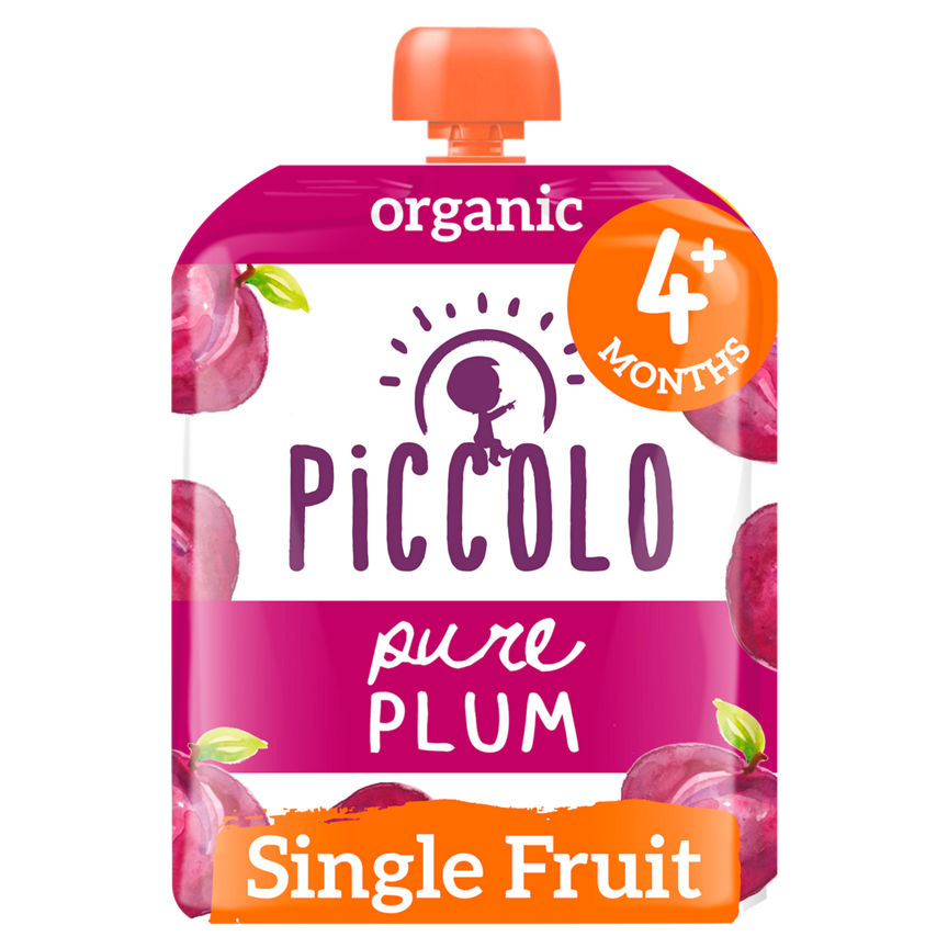 Piccolo Organic Pure Plum 4 Months+ GOODS ASDA   
