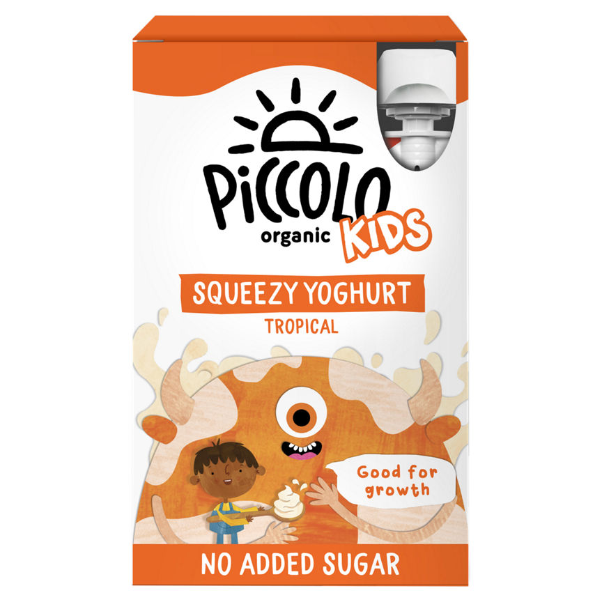 Piccolo Organic Kids Squeezy Yoghurt Tropical 4x GOODS ASDA   